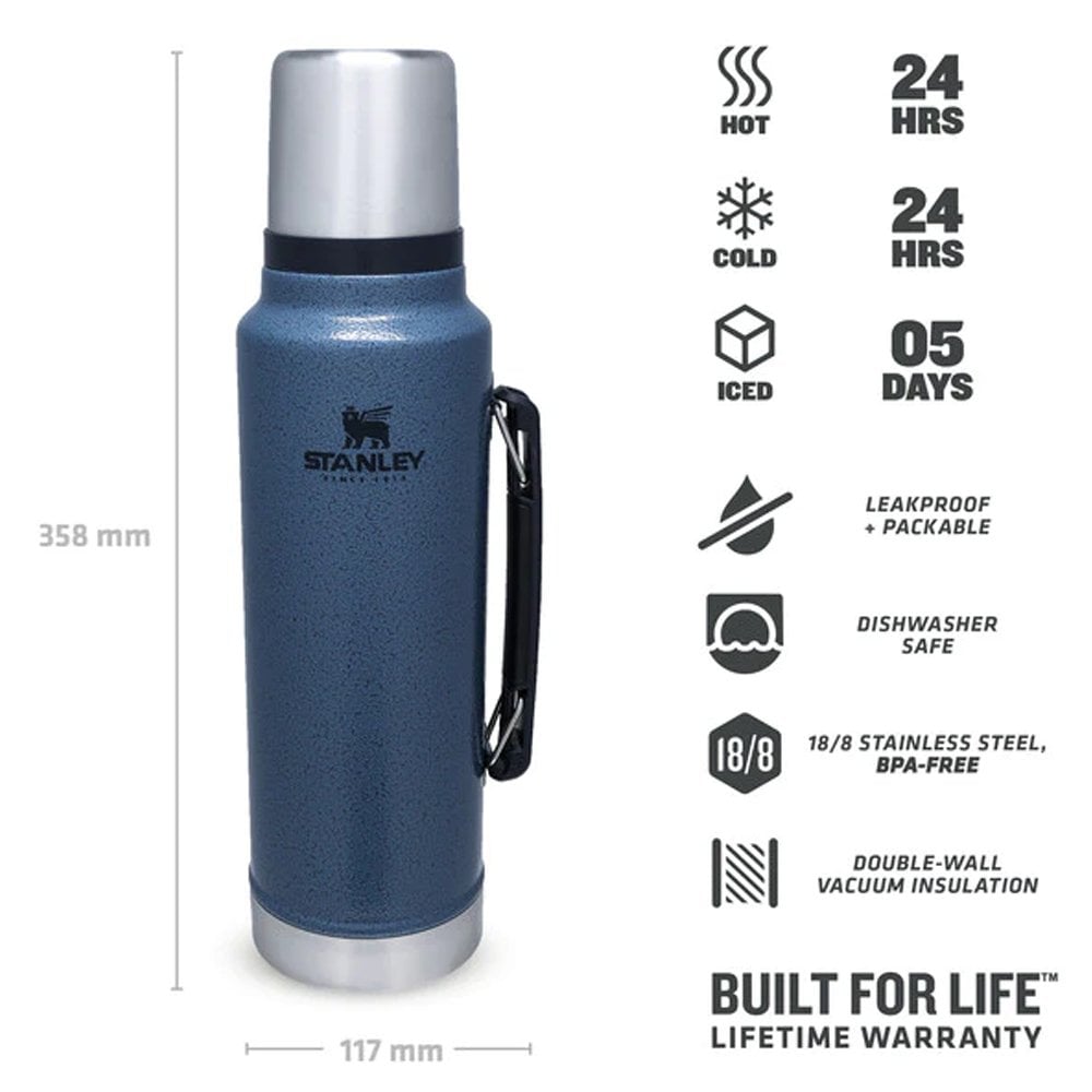 Stanley Classic Vacuum Stainless Steel Thermos 1 LT 