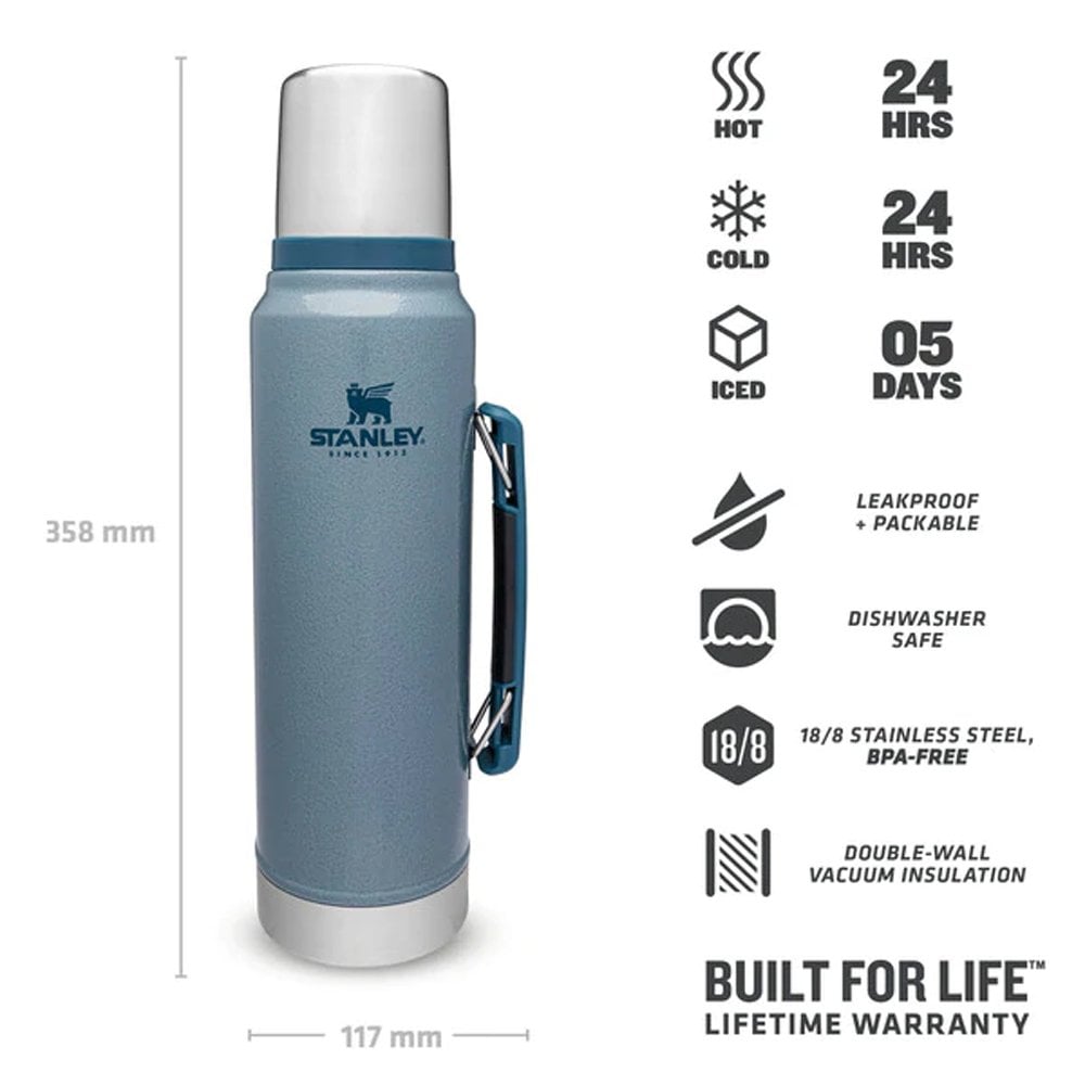 Stanley Classic Vacuum Steel Thermos 1 Lt 