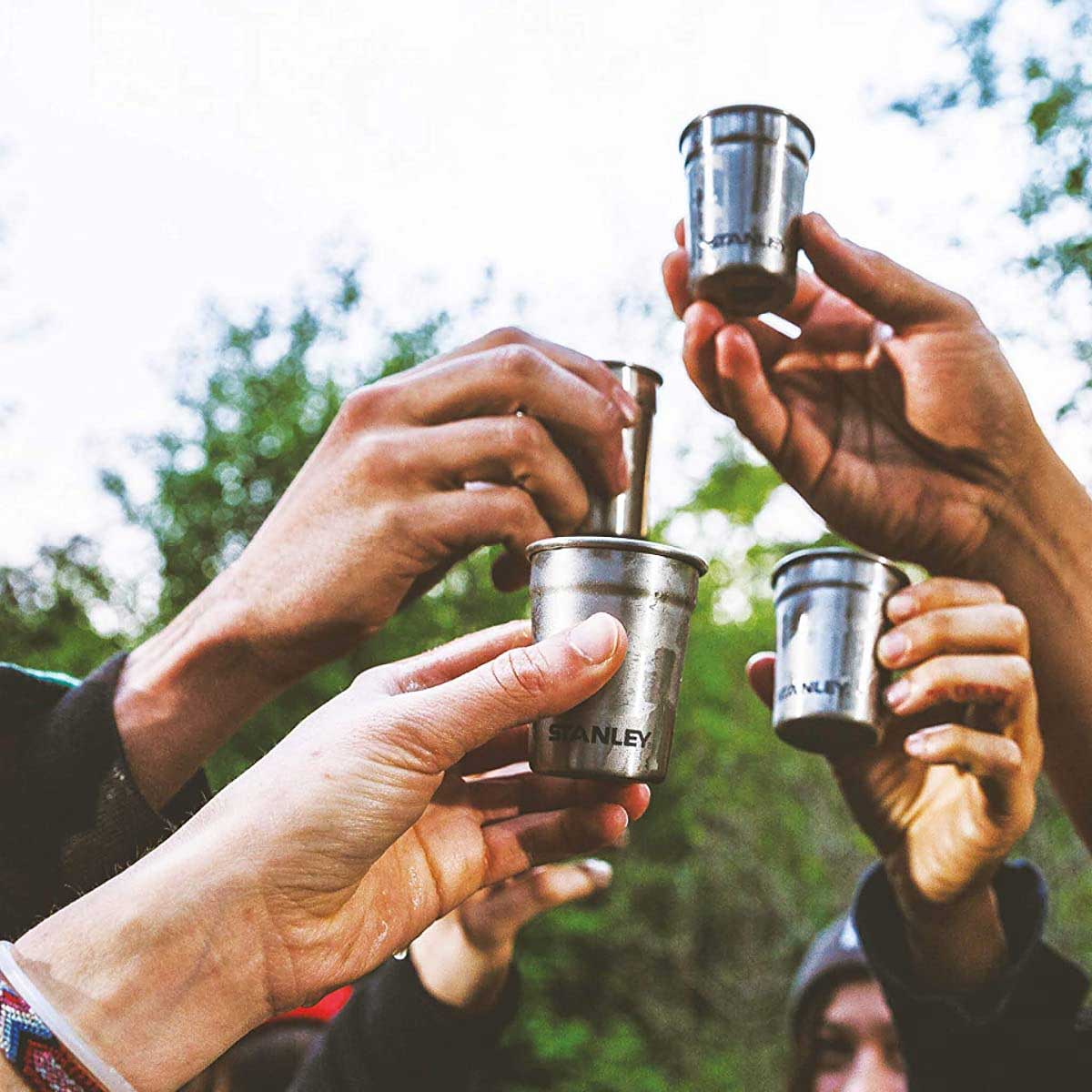 Stanley Adventure Çelik Shot Bardak ve Matara Seti Siyah