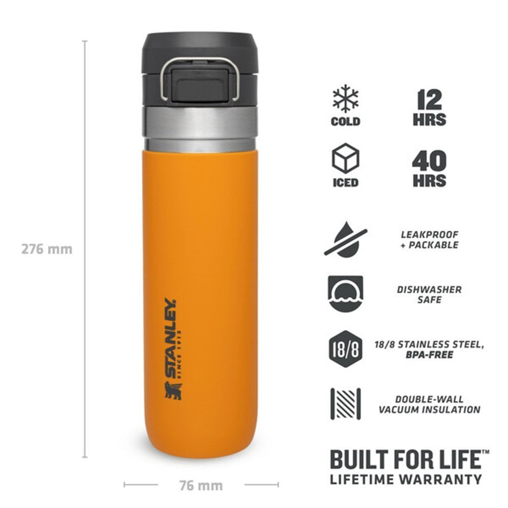 Stanley GO Quick Flip Stainless Steel Thermos 0.70LT. ORANGE 