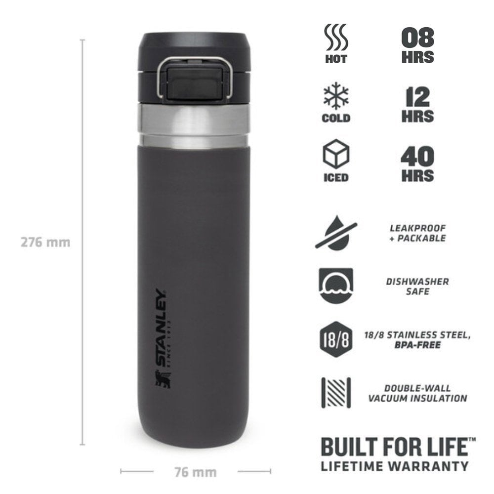 Stanley GO Quick Flip Stainless Steel Thermos 0.70LT. SMOKED