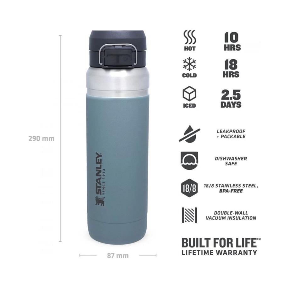 Stanley The Quick Flip Stainless Steel Thermos 1.06 LT Light Blue