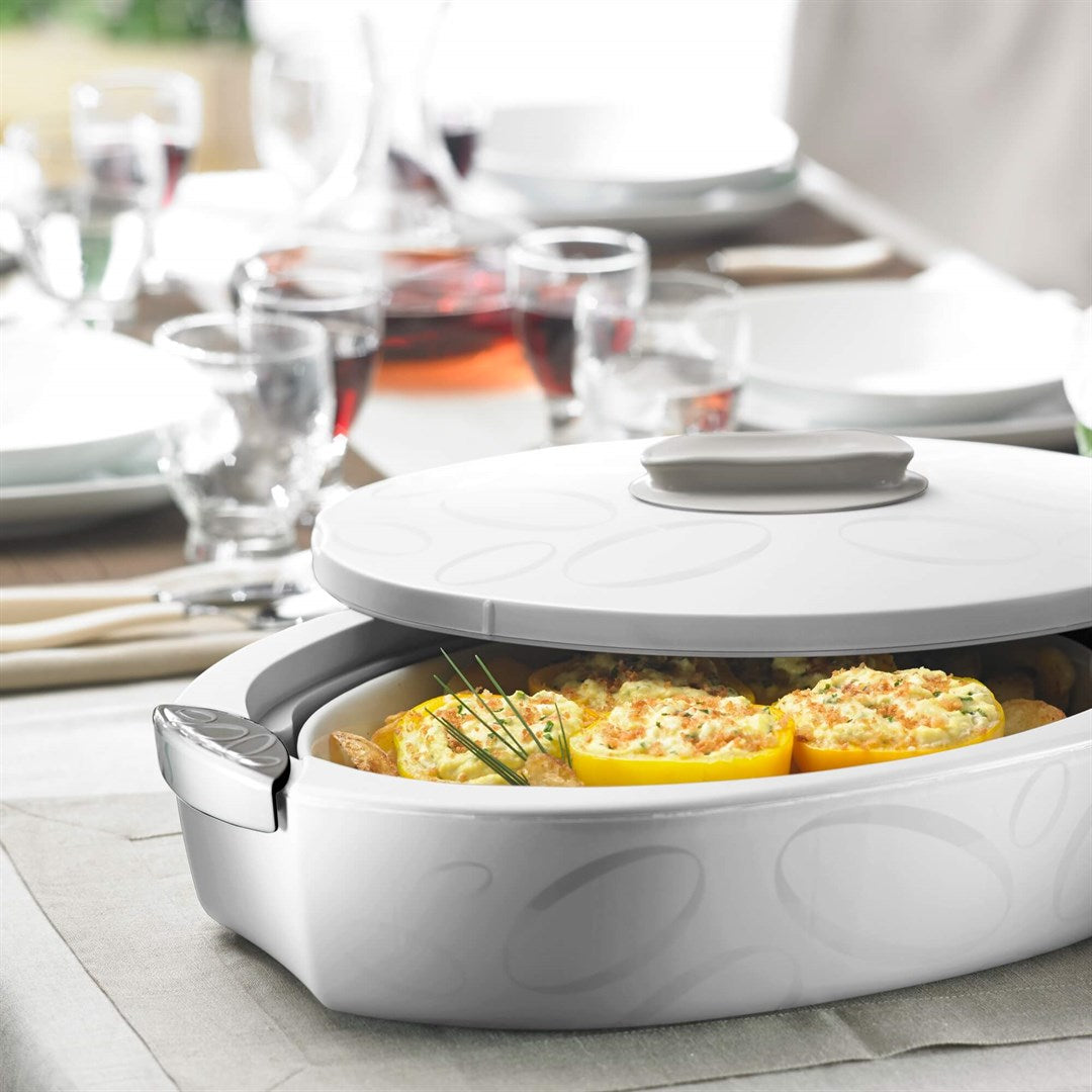 Tuttocaldo Oval Termal Servis Kabı 4L Beyaz