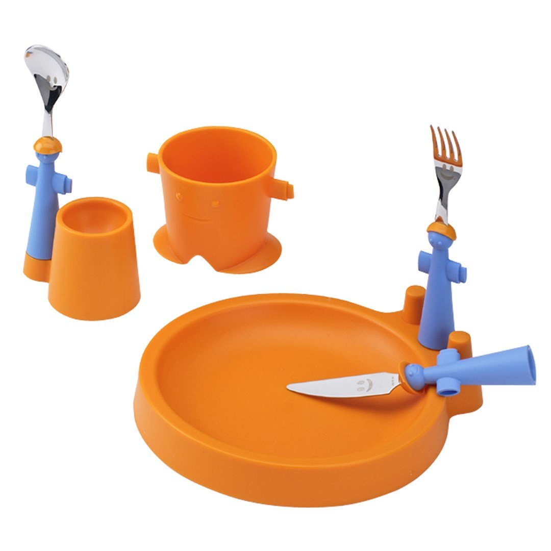 RIVADOSSI TREBIMBI CLUB ORANGE 6P CHILD FOOD SET