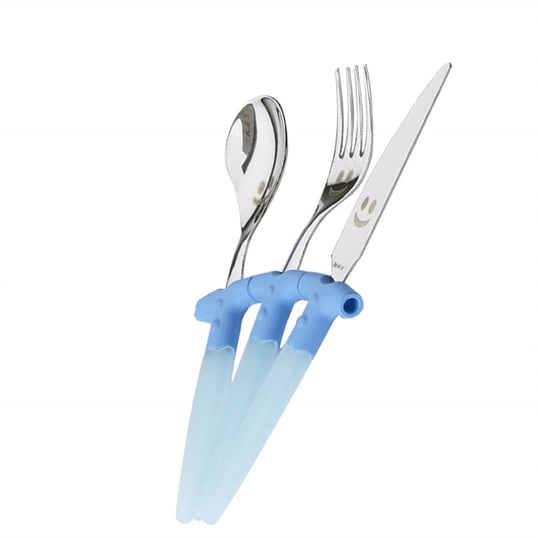 RIVADOSSI TREBIMBI BLUE 3P CHILDREN'S CUTLERY SET