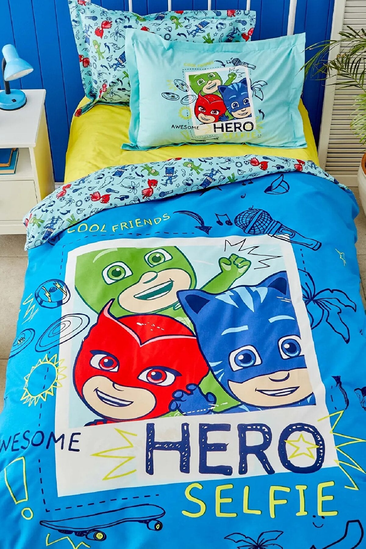 Pj Masks Power By Karaca Home Tek Kişilik %100 Pamuk Nevresim Takımı