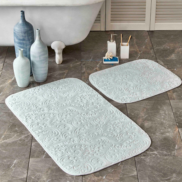 Karaca Home Delora Tiffany 2 Piece Bath Mat