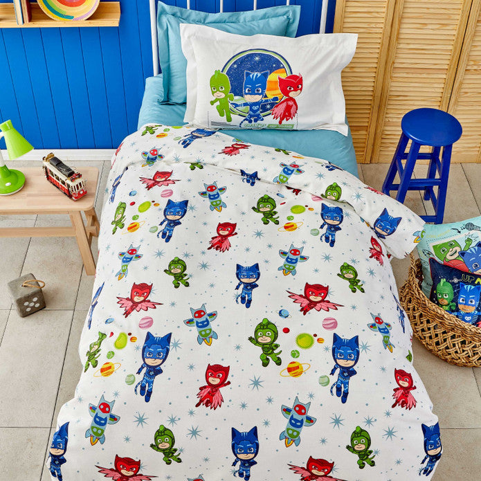 Pj Masks by Karaca Home Talent Single 100% Cotton Pique Set