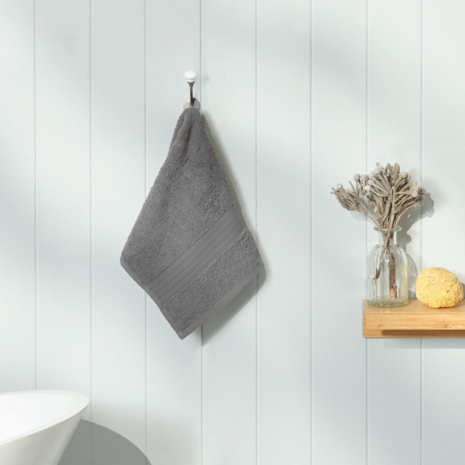 Karaca Home Back To Basic Hand Towel 30x50 cm Anthracite