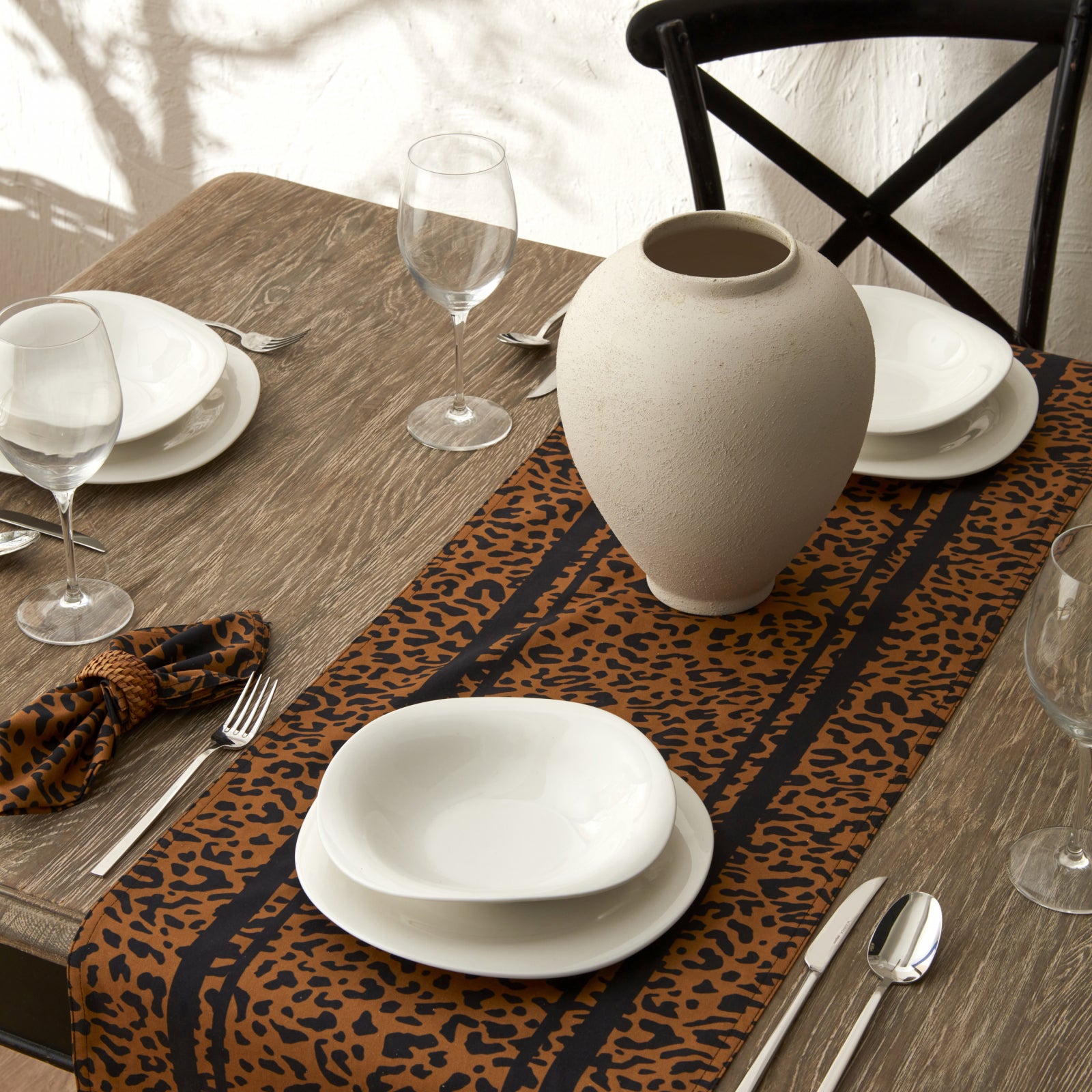 Karaca Home Leopard Desenli Runner 140x200 cm