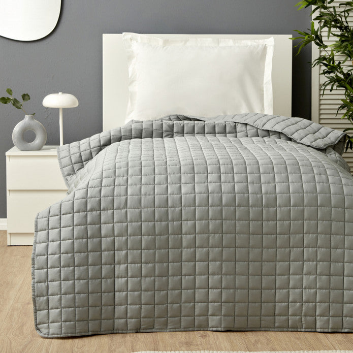 Karaca Home Heavy Satin Glass Bead Duvet Double 140x200 cm Gray