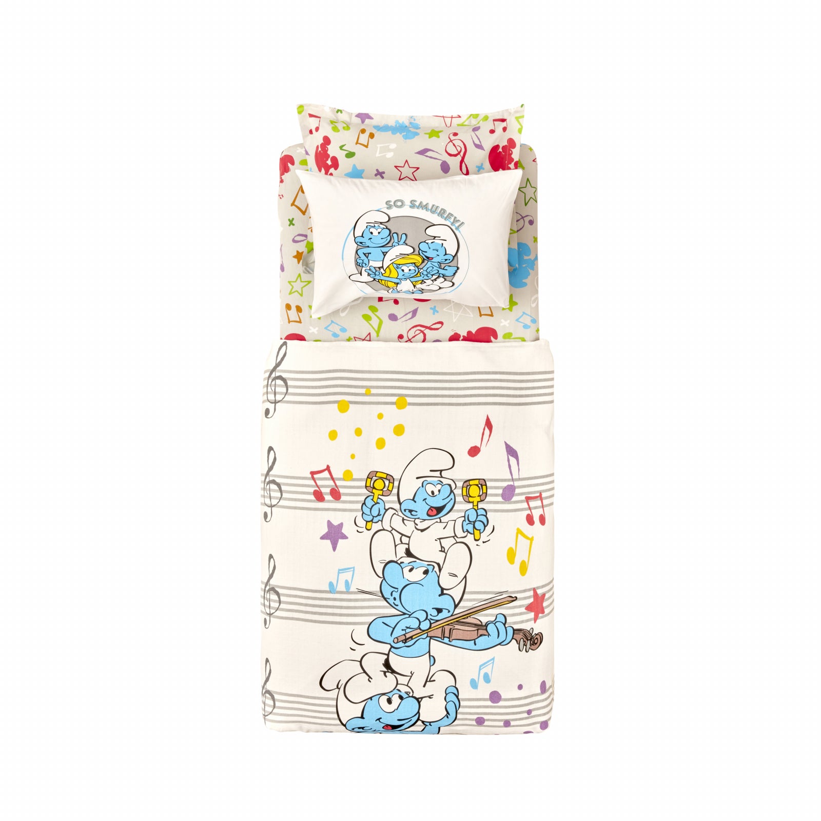 Karaca Home Smurfs by Musical Time Single Pique Set