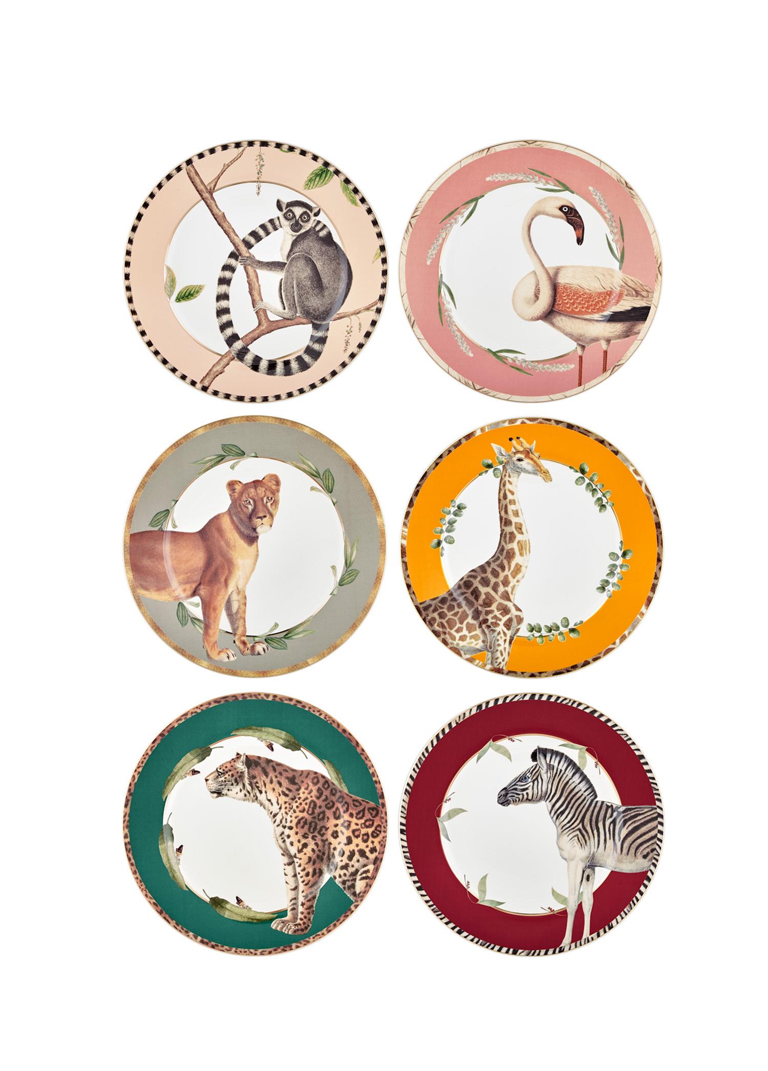 Amazonico Cake Plate 6 Pieces 21 Cm