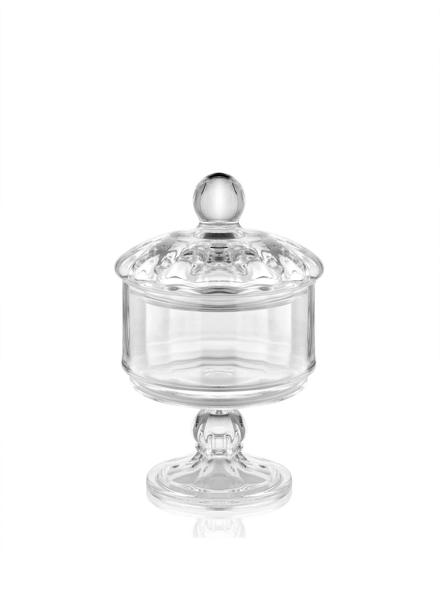 Glass Footed Sugar Bowl 22x12x12 Cm