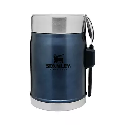 Stanley Classic Stainless Steel Food Thermos with Spoon 0.40L, Navy Blue 