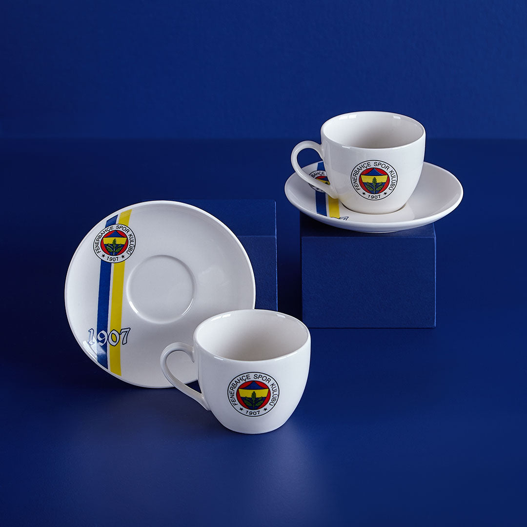 Neva N3425 Fenerbahçe Licensed 1907 Set of 2 Tea Cups