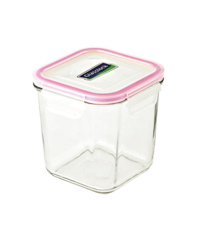 GLASSLOCK SQUARE GLASS STORAGE CONTAINER 900 ML