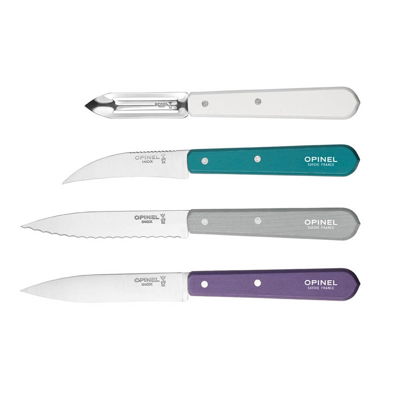 Opinel Les Essentials Art Deco 4-Piece Knife Set