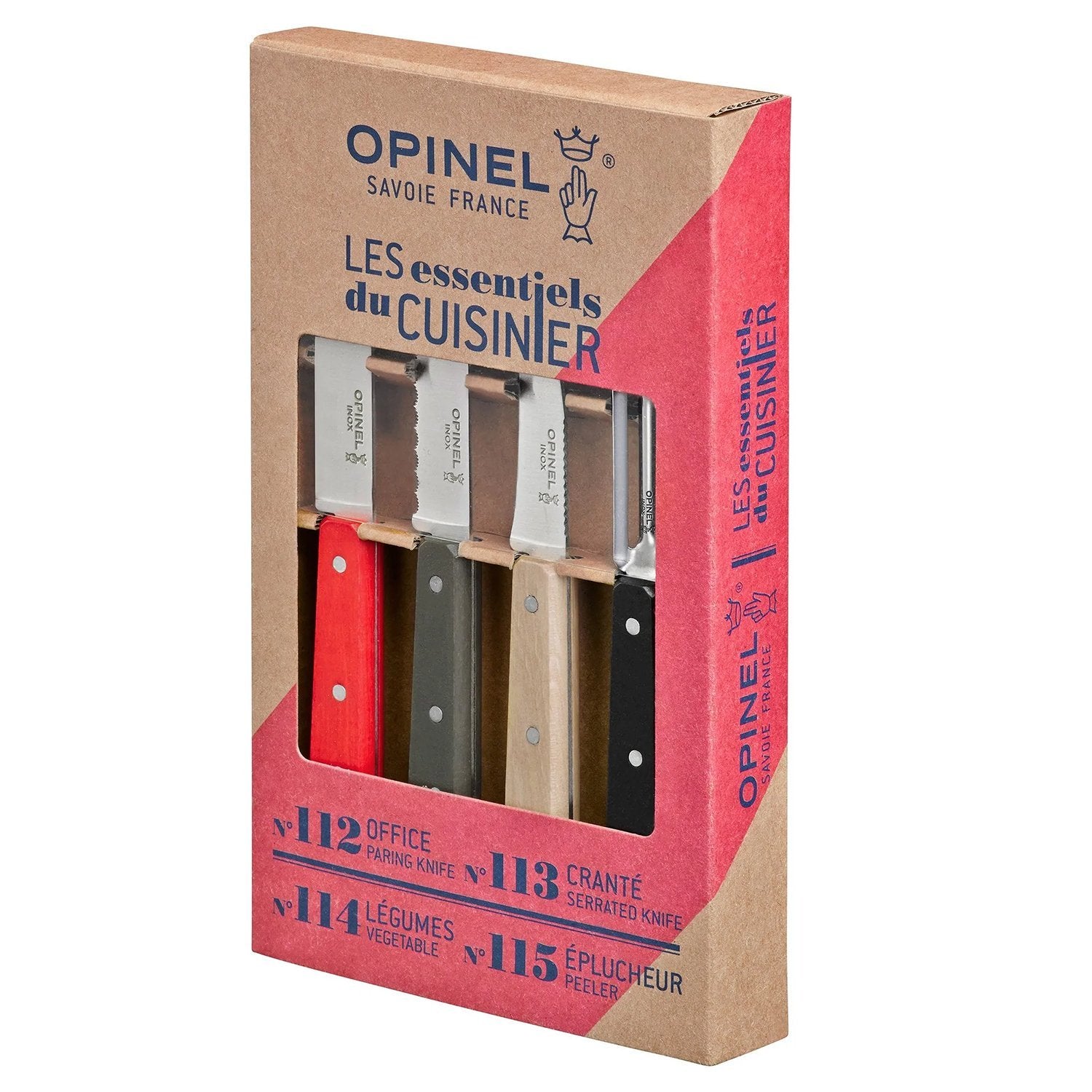 Opinel Essential Stainless Steel Small Kitchen Knife Set