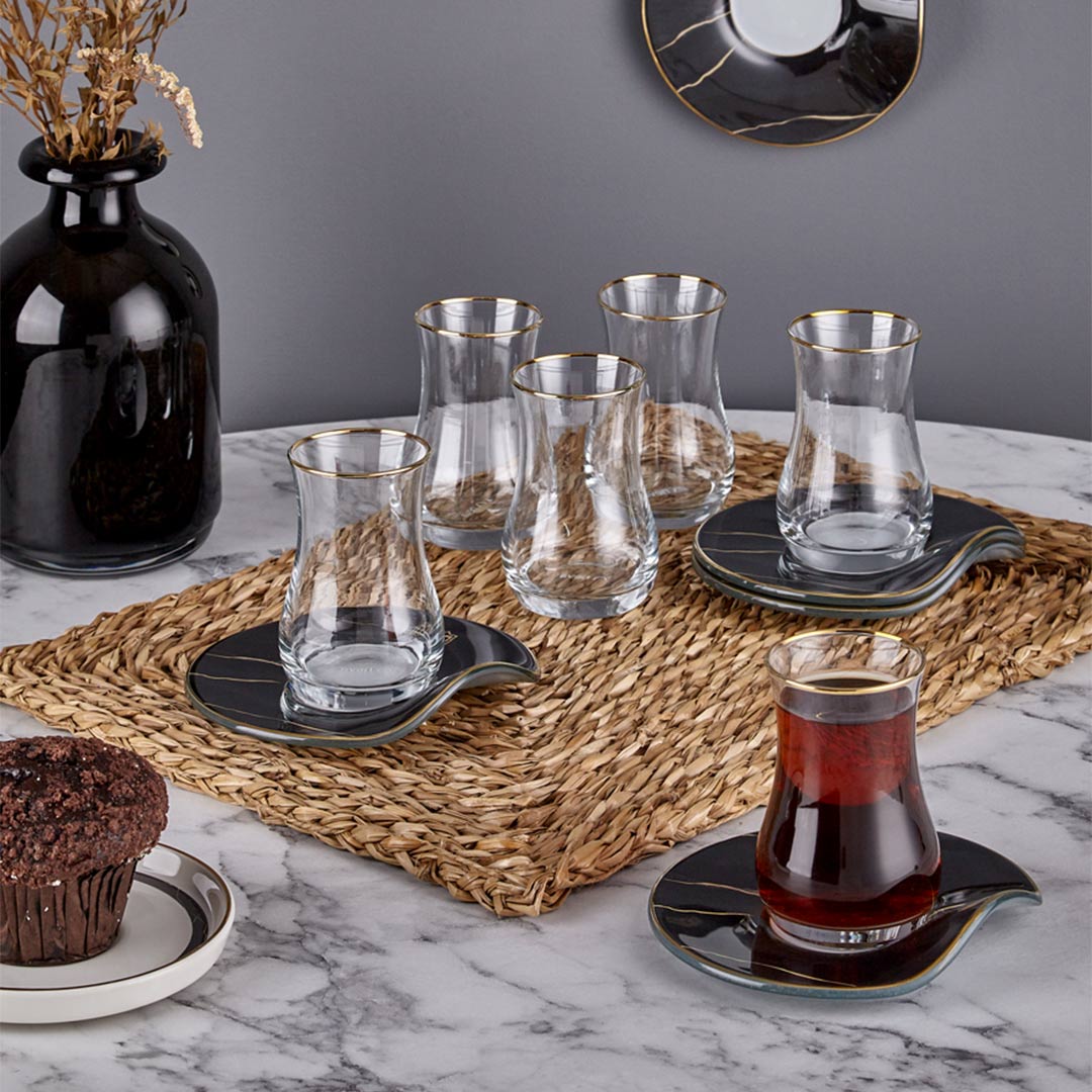 Neva N3254 Marble Plus Tea Set for 6 People***