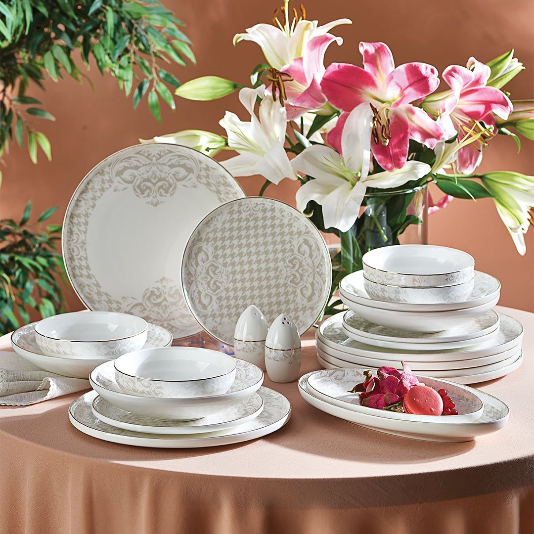 Neva N3540 Berry Elegans 28 Piece Dinner Set for 6 People