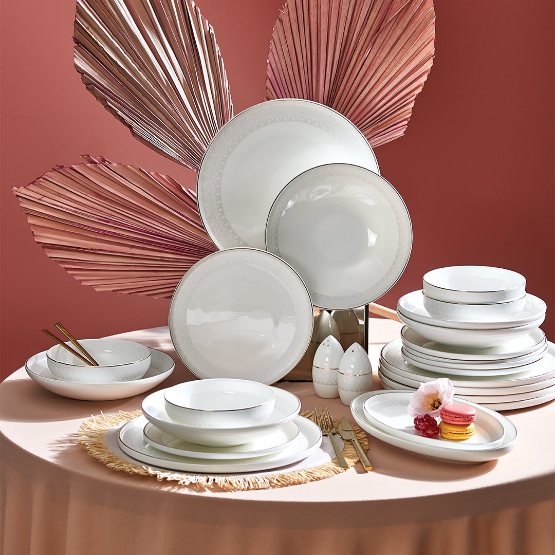 Neva N3541 Galia Elegans 28 Piece Dinner Set for 6 People 